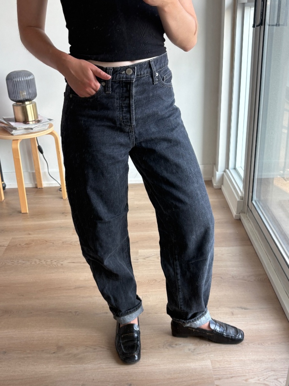 Banana Republic High Rise Barrel Leg Jeans